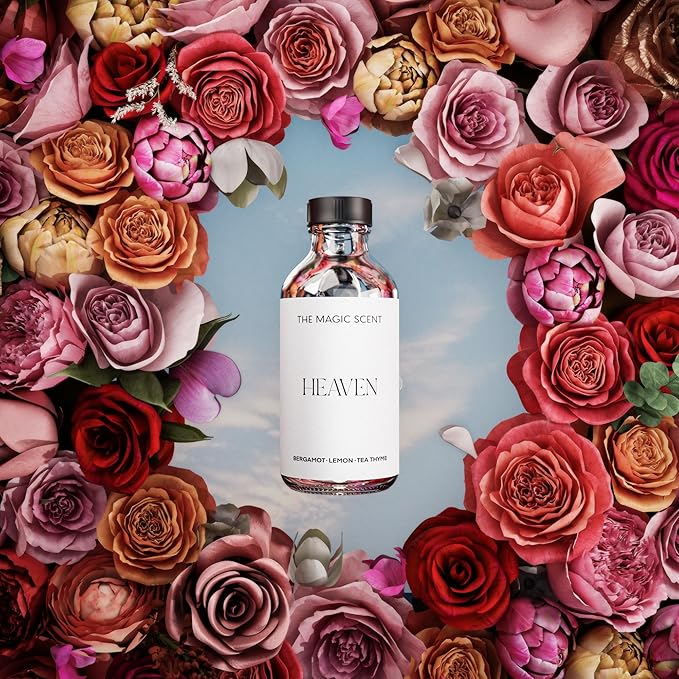 The Magic Scent Heaven Hotel Scent Diffuser Oil - Cold-Air & Ultrasonic Fragrance Oil for Diffuser Inspired by The Aria Hotel, Las Vegas - Essential Oils for Diffusers Aromatherapy - 4 fl oz, 120 mL - Bloomnest