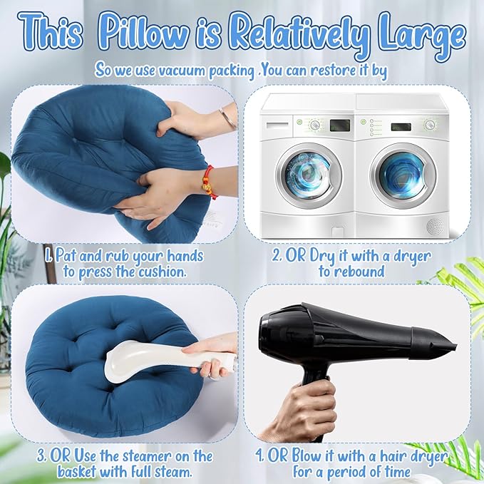 Fumete 12 Pcs Floor Pillows Cushions Seating 16 x 16 Inches Color Round Seat Reading Floor Chair Cushions for Kids Adults Classroom Home School Playing Supplies(Multicolor) - Bloomnest
