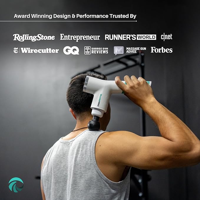 Ekrin Athletics White Kestrel Percussive Massager - Enhanced Precision & Comfort for Elite Muscle Recovery & Wellness - Relieve Sore Muscles and Stiffness - Bloomnest