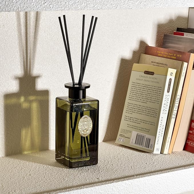 M&SENSE 10.14 oz Large Reed Diffuser Set | Bamboo Scent Oil Diffuser with Sticks | Hotel Collection Non-Toxic Essential Oil |for Bedroom Bathroom Living Room MSENSE