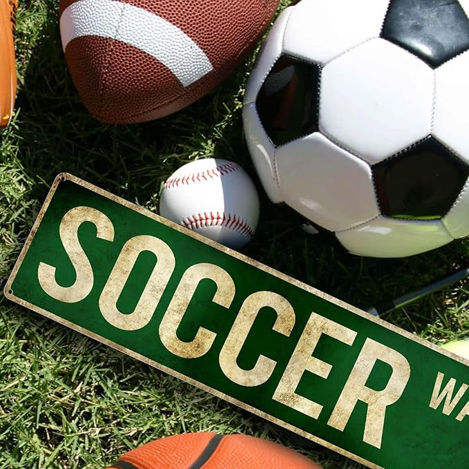 Rasonus Soccer Gifts for Boys 8-12 Men Soccer Poster Wall Decor for Girls Room, Vintage Sports Decor Teen Boys Birthday Christmas Wall Art for Bedroom Man Cave - Bloomnest