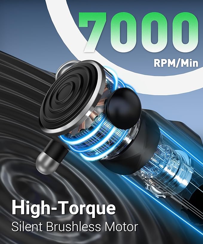 HYAKO R1 Deep Tissue Vibrating Muscle Massager - Therapy Back Massager for All Body Relief - Muscle Pain Relief and Fascial Binding - Trigger Point Therapy Massage Gun - Gifts for him - Bloomnest