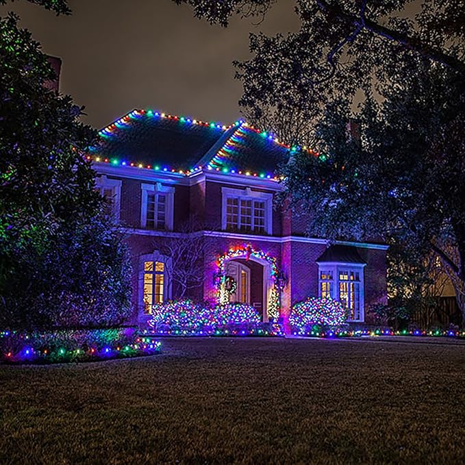 Meconard C9 Led Replacement Christmas Light Bulbs, C9 Shatterproof Led Bulbs for Christmas Indoor Outdoor String Lights, E17 Intermediate Base, Commercial Grade Holiday Bulbs, Multi-Color, 25Pack - Bloomnest