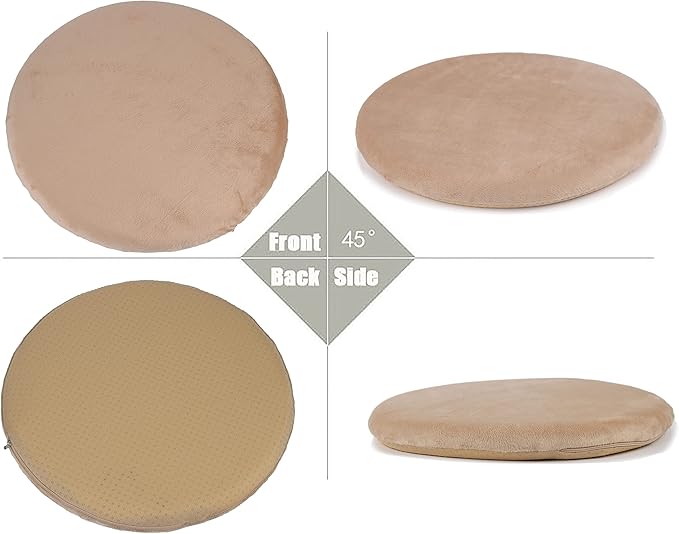 Sigmat 15" Round Seat Cushion, Memory Foam Stool Cushion for Stool Chair Grey - Bloomnest