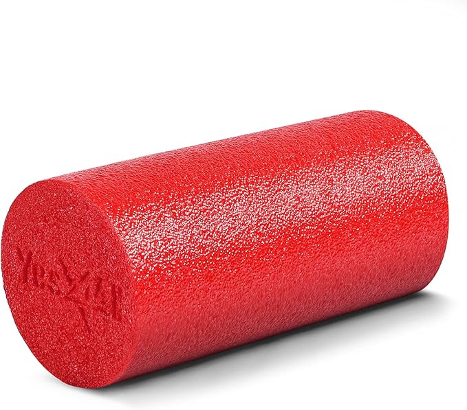 Yes4All Medium Firm Round PE Foam Roller 12, 18, 24, 36 Inches for Pilates, Yoga, Stretching, Balance & Core Exercises - Bloomnest