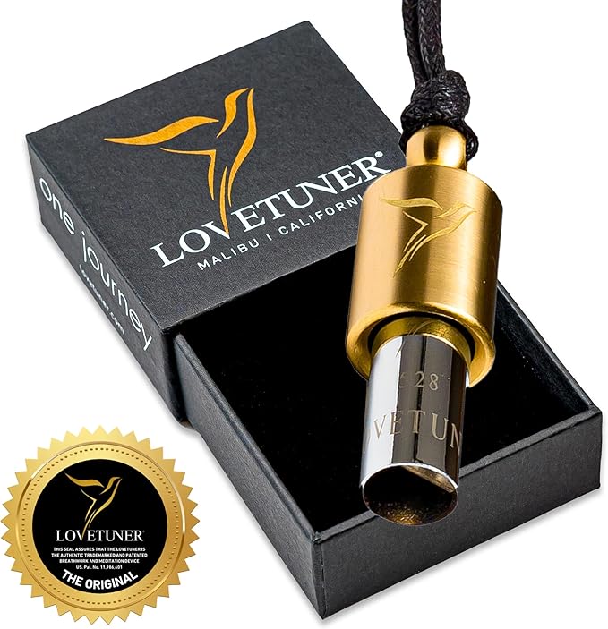 LOVETUNER 528 Hz Breathing Necklace | Stress Relief Whistle | Promote Calm, Relaxation & Focus with Mindful Sound Healing - Bloomnest