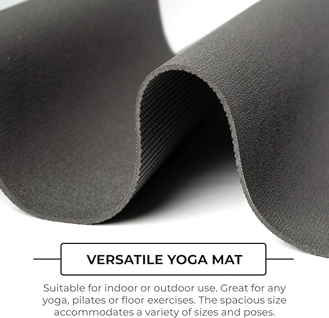 Mount Adams 6 Pack Iconic 5mm Yoga Mat - The Mat That Speaks for Itself - 72" x 24", High-Density, Slip-Resistant Exercise Mat - Unique Texture for Superior Grip for Yoga, Pilates, Fitness - Bloomnest
