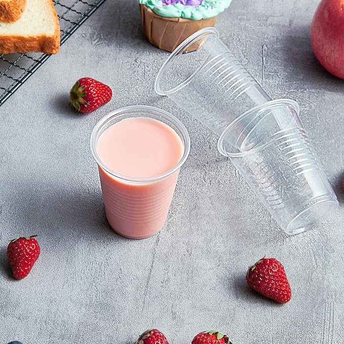Lilymicky 1000 PACK 5 oz Clear Plastic Cups, Small Disposable Drinking Cups, 5 Ounce Clear Beverage Tumbler for Tasting, Drinking, and Party - Bloomnest