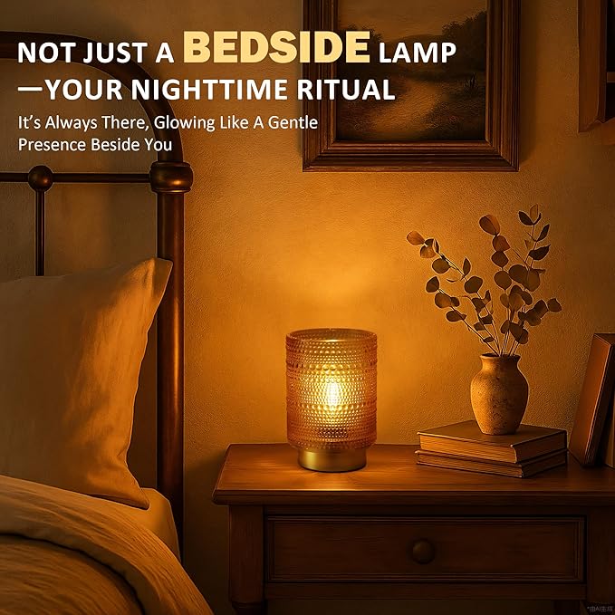 Battery Operated Decorative Lamp with Timer for Bookshelf/Bedside/Coffee Table Decor,Small Cordless Table Lamps with LED Warm Bulb for Dorm/Office/Patio/Entryway/Mantle/Home Decor(Golden) - Bloomnest