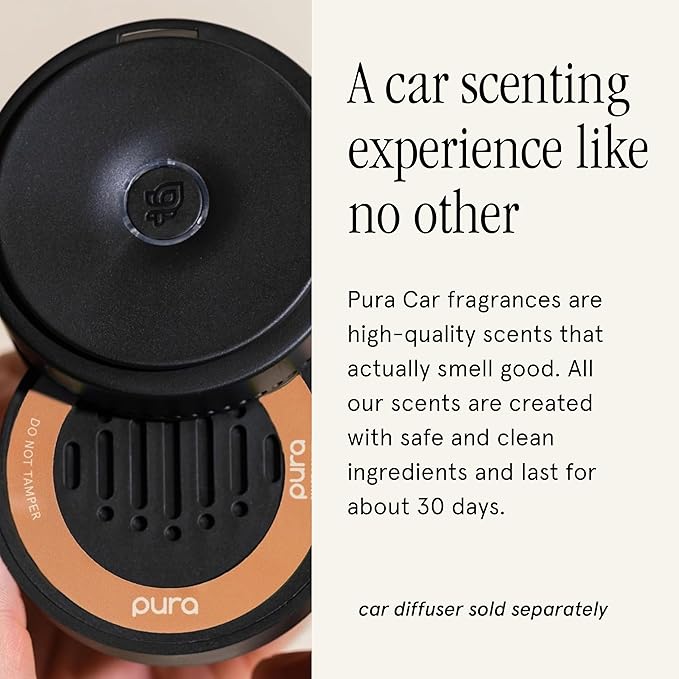 Pura Car Scent Refill - Fragrance for Pura Car Diffuser - Clean & Safe Luxury Diffuser Scent - Long-Lasting Fragrance for 30 Days of Aroma- White Pumpkin - Bloomnest