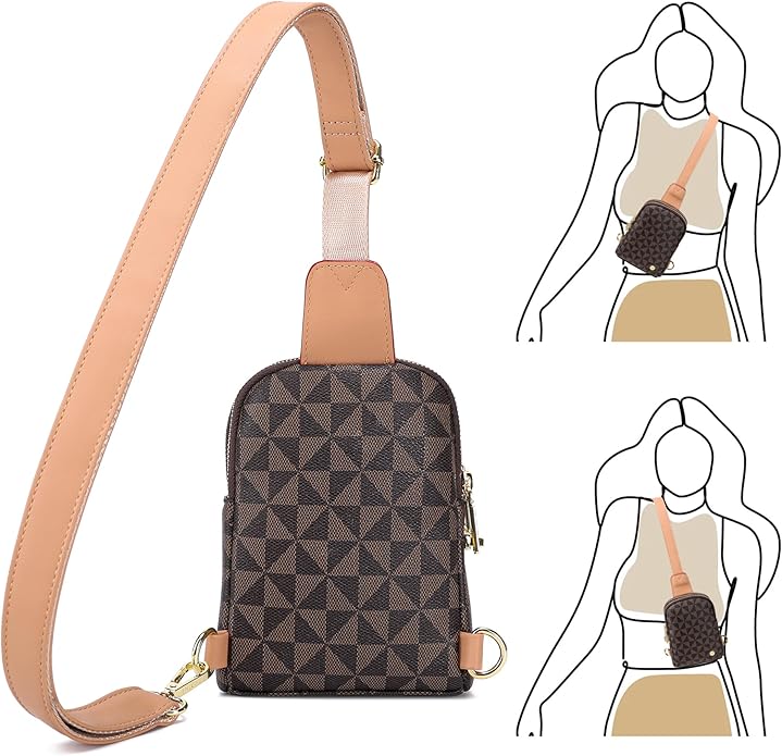 INICAT Small Sling Bag for Women Everyday & Travel Crossbody Bags Lightweight Cross Body Purses Vegan Leather - Bloomnest