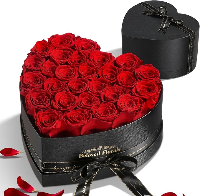 27 Preserved Flowers Rose Birthday Gifts for Women Her Mom Wife Girlfriend Grandma on Valentines Mothers Day Christmas Anniversary Romantic - Bloomnest