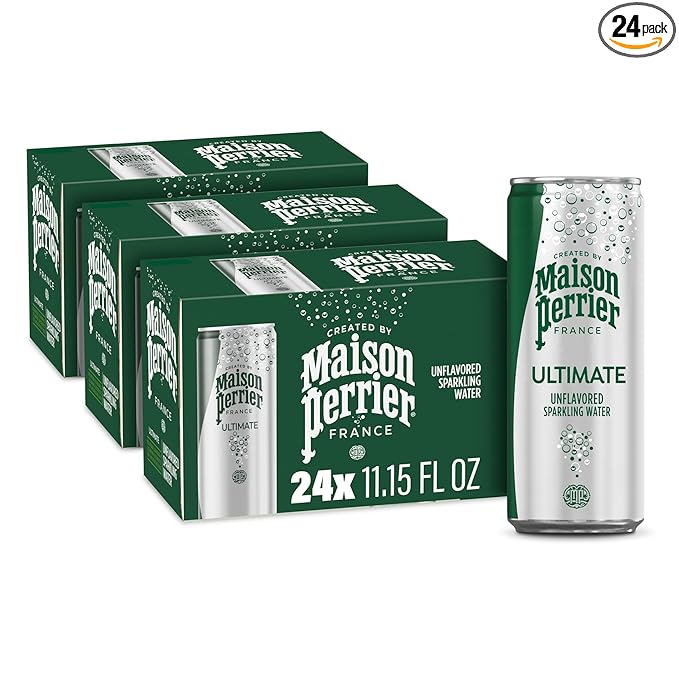 Maison Perrier Ultimate Sparkling Water, 11.15 Fl Oz Cans, 8 Count, 3 Pack - Bloomnest