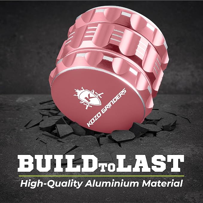 2.5 Inch Grinder Mills, Aluminum (Rose Gold) - Bloomnest