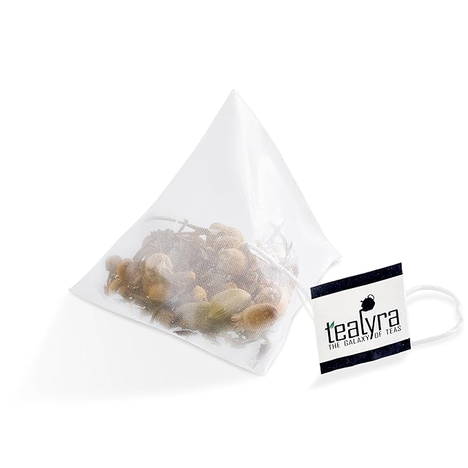 Tealyra - Tranquil Dream - 25 Bags - Chamomile Honeybush Lavender - Calming - Relaxing - Herbal Loose Leaf Tea - Caffeine-Free - Pyramids Style Sachets - Bloomnest