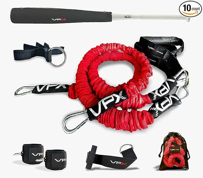 VPX Power Resistance Training System 3.0 | Total 3-Way Stacking Home, Gym, Sport Fitness | Men & Women | 220 LBs Adjustable Suspension Resistant Strength | Leg, Squat, Press, Push, Glute, Arm, LAT - Bloomnest