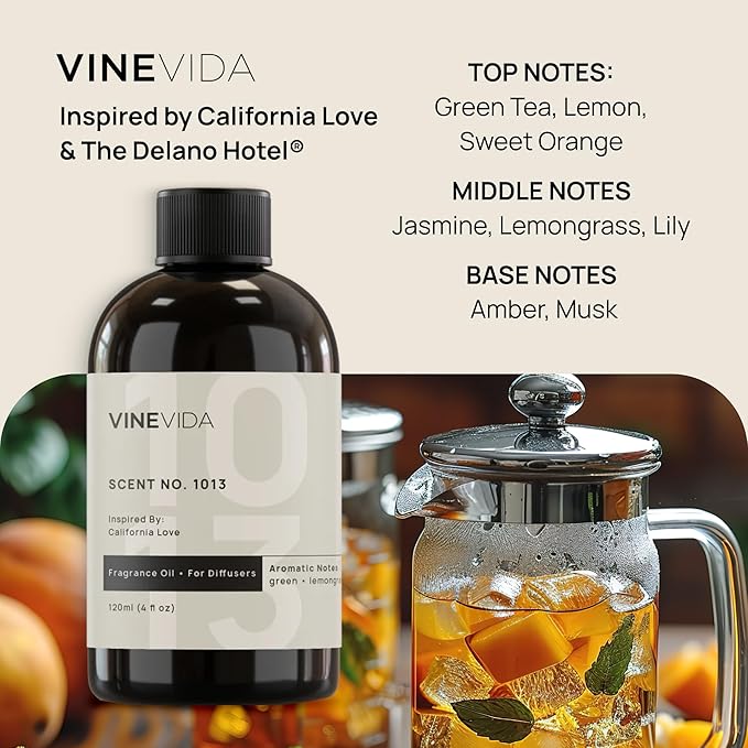 VINEVIDA (16oz) Hotel Fragrance Collection Diffuser Oil - Hotel Scents Diffusers for Home - Cold Air Diffuser Oil - Hotel Scent Essential Oil - Scent No.1013 Inspired by The Delano Hotel VINEVIDA