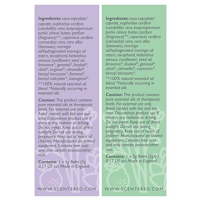 Scentered Sleep & Stress-Relief Aromatherapy Balm Gift Set – Essential Oil Roll On Balms for Relaxation & Rest – Sleep Well & De-Stress – Self-Care Reaxation Gift for Women - Bloomnest