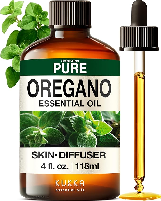 KUKKA Oregano Essential Oils - 4 Fl Oz - for Hair, Skin, Diffuser, Aromatherapy & DIY Soap Making Scent - Bloomnest