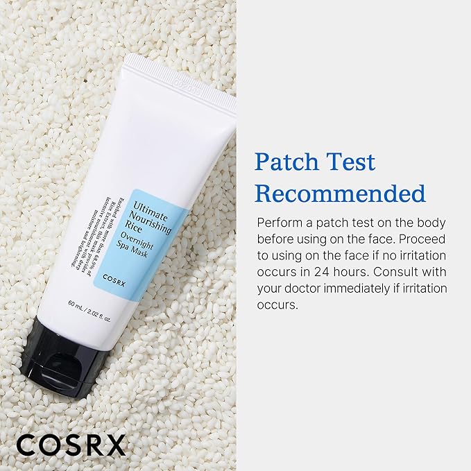 COSRX Ultimate Nourishing Rice Overnight Spa Mask, 60ml / 2.02 fl.oz | Rice Extract 68% and Niacinamide 2%, Korean Skin Care, Animal Testing Free - Bloomnest