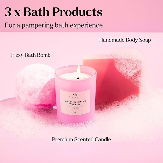 Spa Gifts for Women - Valentines Gift (Set of 20) - Premium Self Care Spa Kit- Bath, Skin Care Sets & Self Care Items - Pampering Valentine Gifts for Women, Spa Gift Basket, Galentines Day Gifts - Bloomnest