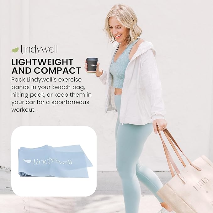 Lindywell Fabric & Exercise Bands for Women & Men - Resistance Bands for Working Out, Including Glute Activation, Strength Training, Physical Therapy - Durable, Non-Slip & Perfect for Home Or Gym Use - Bloomnest