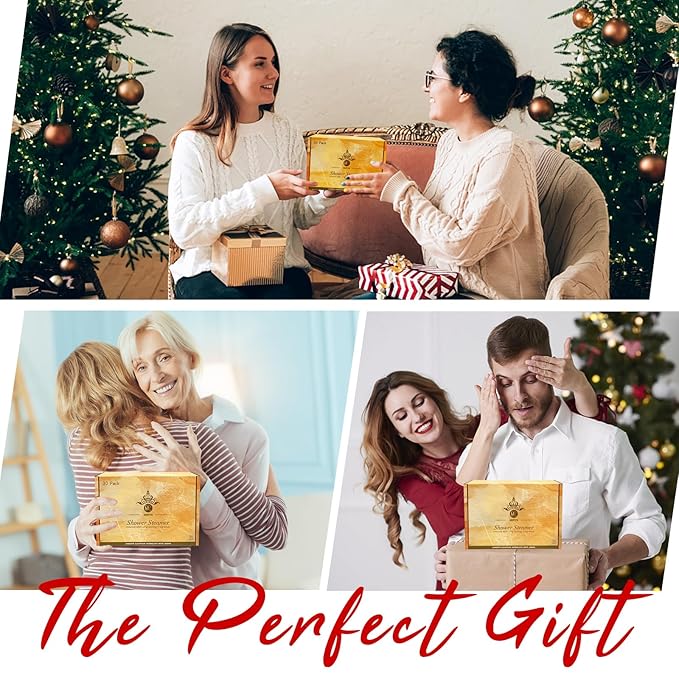 Shower Steamers Aromatherapy, 30-Pack Shower Steamer for Women Men, Shower Bombs with Essential Oils Stress Relief Self Care, Birthday Gifts Christmas Stocking Stuffers Gifts for Mom, Dad, Wife