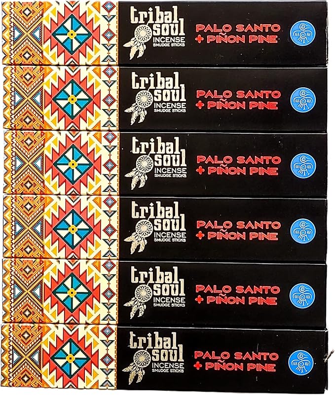 Tribal Soul Incense Smudge Sticks - Premium Incense - 90 Grams (Palo Santo + Pinon Pine) Bloomnest