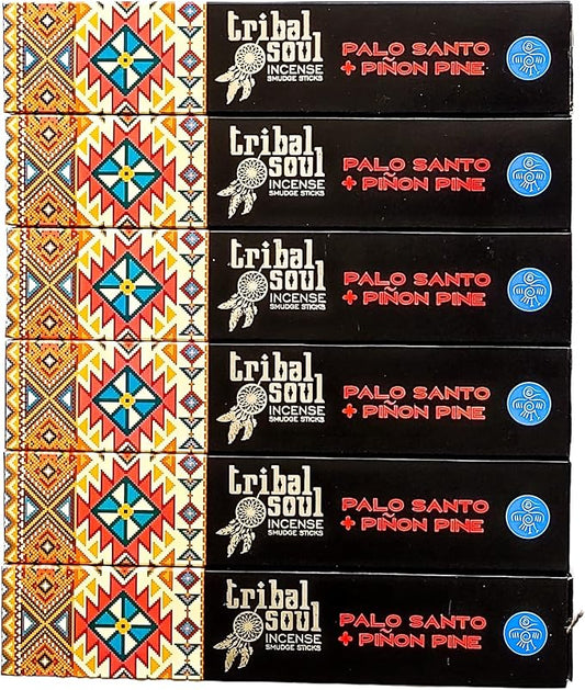Tribal Soul Incense Smudge Sticks - Premium Incense - 90 Grams (Palo Santo + Pinon Pine) Bloomnest