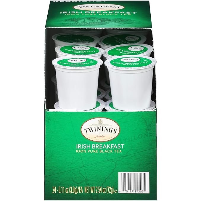 Twinings of London Irish Breakfast Tea K-Cups for Keurig, 24 Count (Pack of 4) - Bloomnest