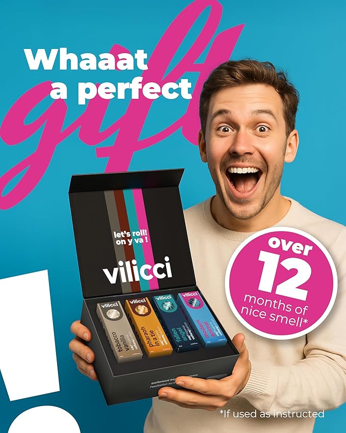 Vilicci Car Air Freshener | Luxurious Auto Perfume | Premium Hanging Air Freshener | Long Lasting Fragrance for Auto and Home | 1 Bottle of Car Scent (4 Count (Pack of 1), Gift Set) - Bloomnest