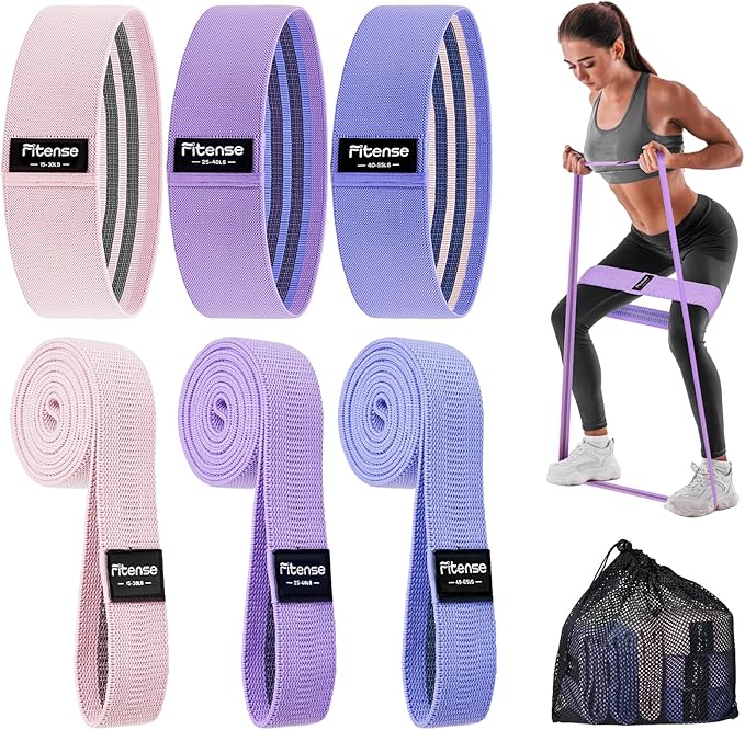 Pull Up Bands, Fitense Resistance Bands Set with Door Anchor, Stretching Assist Band, Portable Exercise, Muscle Training, Physical Therapy, Exercise Workout Bands for Working Out for Women - Bloomnest