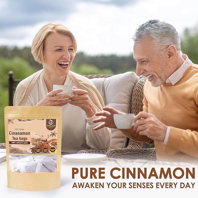 NHAT ANH FARM - Premium Cinnamon Tea Bags, 40 Teabags, 2g/bag, 100% Natural, Hand-Selected Cinnamon Tea Bags, No Additives, Sugar-Free,Caffeine-Free. Good For Your Health. - Bloomnest