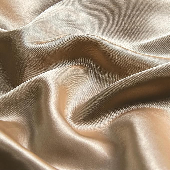 BEDELITE Satin Body Pillow Cover, Super Soft and Cooling Body Pillow Pillowcase for Hair and Skin, Breathable Silky Full Long Pillowcase Cover(20"x54", Tawny Brown) - Bloomnest