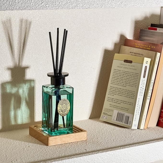 M&SENSE 6.3 oz Large Reed Diffuser Set | Sea Island Cotton Scent Oil Diffuser with Sticks | Hotel Collection Non-Toxic Essential Oil |for Bedroom Bathroom Living Room - Bloomnest