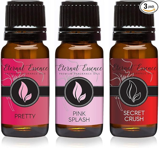 Eternal Essence Oils - Trio (3) - Pretty, Pink Splash & Secret Crush - Premium Fragrance Oil - 10ML EternalEssenceOils