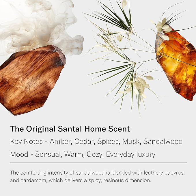 AromaTech Santal Aroma Essential Oil Blend: Luxury Hotel Inspired Aromatherapy with Amber, Vanilla, Cedar & Sandalwood for Ultrasonic Diffusers & Nebulizers - 16 fl oz, 500 ml - Bloomnest