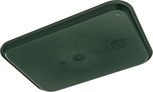 Carlisle FoodService Products CT121608 Cafe Standard Plastic Cafeteria/Fast Food Tray, NSF Certified, BPA Free, 16" Length x 12" Width, Forest Green (Pack of 24) - Bloomnest