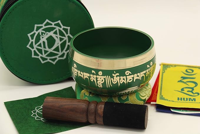 Seven Chakra Tibetan singing bowls set, choose your favorite chakra bowl, improve your chakra meditation practice (The Heart Chakra) - Bloomnest