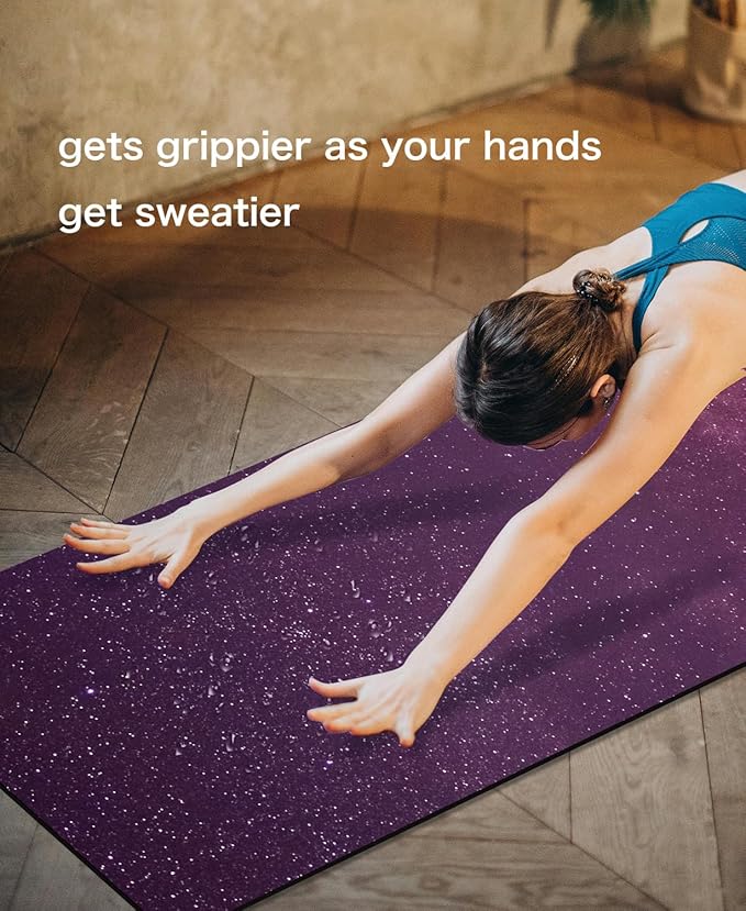 Non Slip Yoga Mat TPE Workout Mat for Men Women, Thick Workout Mat with Carrying Strap, Fitness Mats for Exercise, Yoga, Fitness, Pilates, Floor Workouts (72" x 24" x 6mm) - Bloomnest