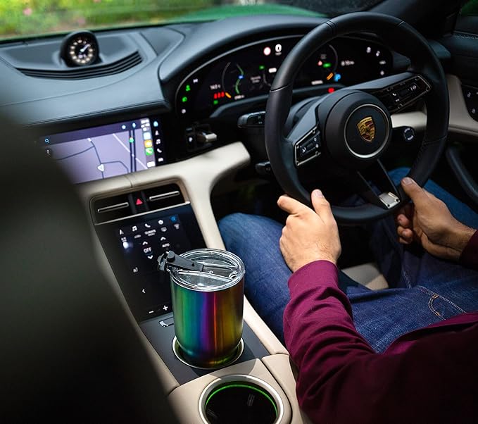 Beast 20 oz Tumbler Stainless Steel Vacuum Insulated Coffee Ice Cup Double Wall Travel Flask (Rainbow) - Bloomnest