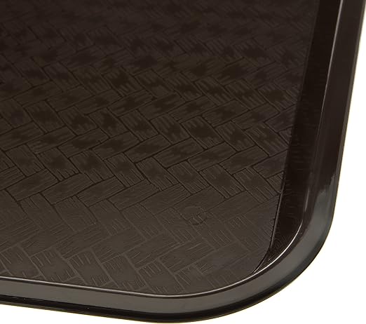 Carlisle FoodService Products CT101469 Cafe Standard Plastic Cafeteria/Fast Food Tray, NSF Certified, BPA Free, 14" Length x 10" Width, Chocolate (Pack of 24) - Bloomnest