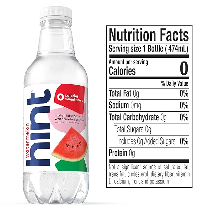 Hint Infused Bottled, Best Sellers Variety Pack - Sugar Free Flavored with Zero Calories, Natural Essences, and No Artificial Sweeteners - 16 Fl Oz (Pack of 12) - Bloomnest