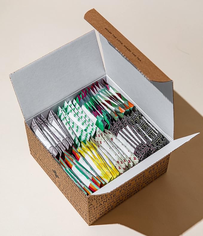 Art of Tea | Assorted Tea Bags Sampler Caffeinated and Non-Caffeinated| 50 Count Sampler Tea Set - Bloomnest