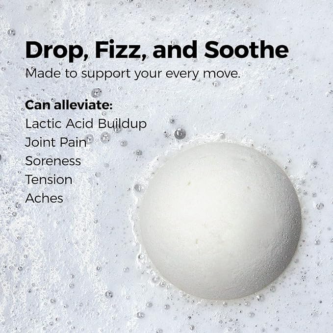 Magnesium Epsom Salt Bath Bombs - Fast-Absorbing Muscle Soak for Post-Workout Recovery - Bath Bombs for Sore Muscles and Pain- Tranquil Foot Soak Bombs - Athletic Recovery Bath - 2 Packs - Bloomnest