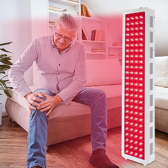 1000W Professional Red Light Therapy Panel with 660nm & 850nm, Near Infrared Dual-Chip Wavelength for Deep Tissue Pain Relief, Beautiful Skin, LED, 8.26" L * 2.55" W * 35.82" H LUNUMAOS