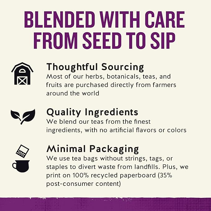 Celestial Seasonings Wild Berry Zinger Herbal Tea, Caffeine Free, 20 Tea Bags Box - Bloomnest
