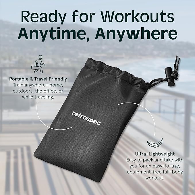 Retrospec Activate Resistance Loop Band Set for Working Out, Home Fitness, Toning, Stretching & Exercise - Lightweight & Portable for Men & Women - Bloomnest