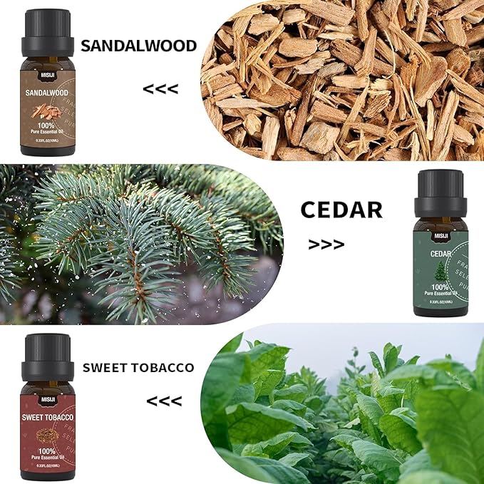 Essential Oils Set-Essential Oils for Diffuser for Home, Diffuser Oils Scents for Aromatherapy,Laundry,Candle&Soap Making,Humidifiers 6 X 10ML - Bloomnest