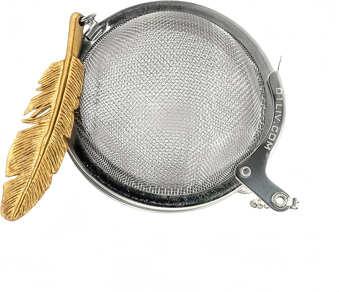 Tea Strainers For Loose Tea Stainless Steel Tea Ball Infuser Tea Ball For Loose Leaf Tea Infuser For Loose Leaf Tea Loose Leaf Tea Steeper Cute Tea Infuser Gift (Feather)